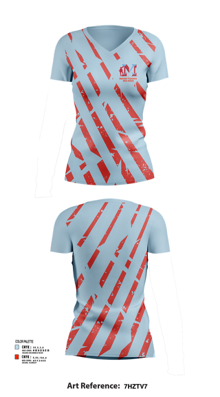 Womens Short Sleeve Vneck Shirt, Monterey Plainsmen Girls Soccer, Women's Soccer, Teamtime, Team time, sublimation, custom sports apparel, team uniforms, spirit wear, spiritwear, sports uniforms, custom shirts, team store, custom team store, fundraiser sports, apparel fundraiser