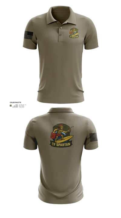 Task Force Spartan 82789422 Short Sleeve Performance Polo - 22
