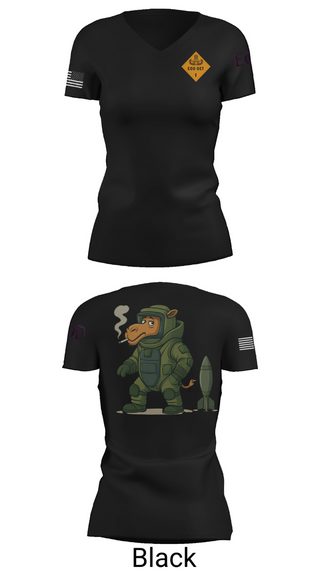 Womens Short Sleeve Vneck Shirt, 1st EOD DET, , Teamtime, Team time, sublimation, custom sports apparel, team uniforms, spirit wear, spiritwear, sports uniforms, custom shirts, team store, custom team store, fundraiser sports, apparel fundraiser