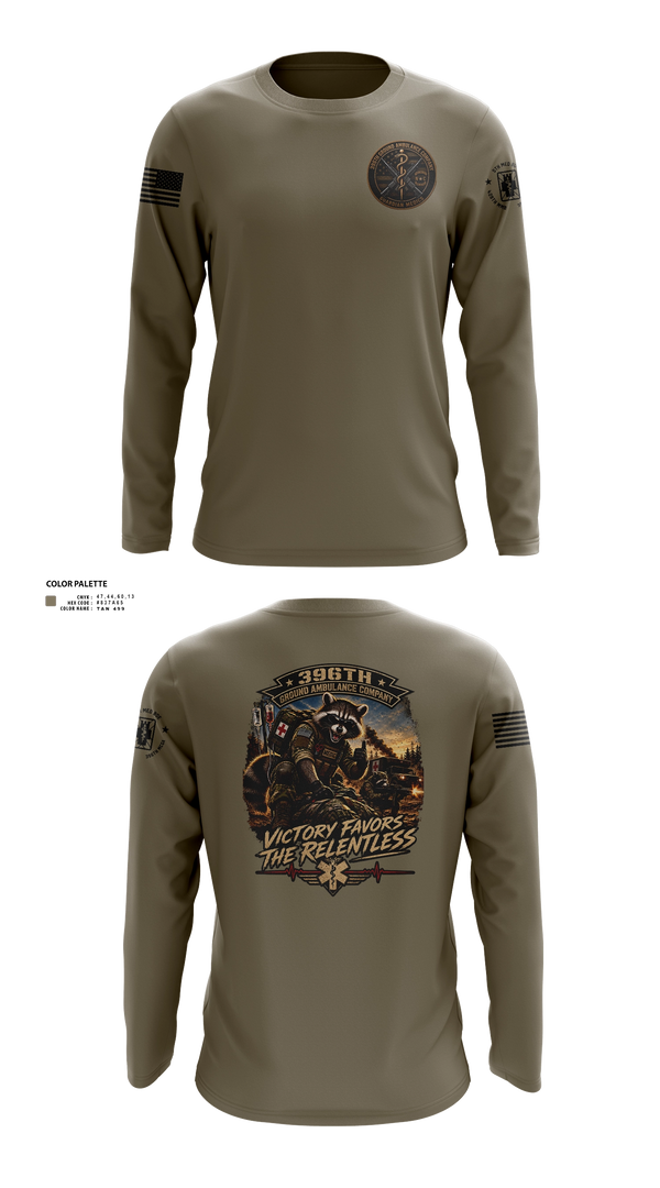 Long Sleeve Performance Shirt, 396th MCGA, Army, Teamtime, Team time, sublimation, custom sports apparel, team uniforms, spirit wear, spiritwear, sports uniforms, custom shirts, team store, custom team store, fundraiser sports, apparel fundraiser
