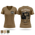 Camp San Luis Obispo Range Operations Women's Short Sleeve V-neck Shirt - 1