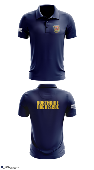 Short Sleeve Performance Polo, Northside Fire Rescue, Fire Department, Teamtime, Team time, sublimation, custom sports apparel, team uniforms, spirit wear, spiritwear, sports uniforms, custom shirts, team store, custom team store, fundraiser sports, apparel fundraiser