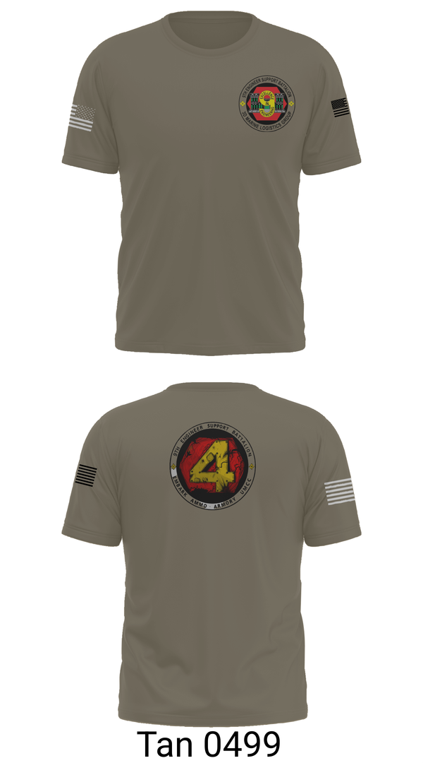 Old School Cotton Feel Shirt, 9th Engineer Support Battalion, Marines, Teamtime, Team time, sublimation, custom sports apparel, team uniforms, spirit wear, spiritwear, sports uniforms, custom shirts, team store, custom team store, fundraiser sports, apparel fundraiser