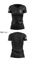 West Side regional police department Women's Short Sleeve V-neck Shirt - 11