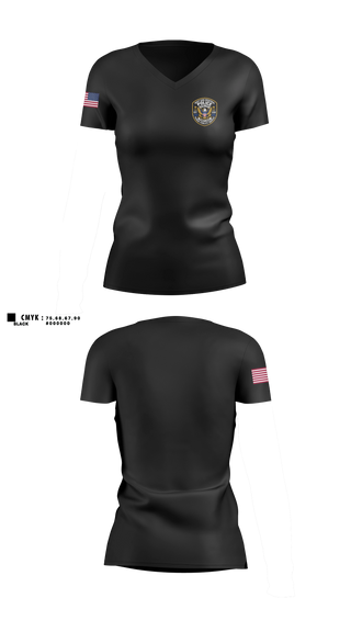 Womens Short Sleeve Vneck Shirt, West Side regional police department, Police, Teamtime, Team time, sublimation, custom sports apparel, team uniforms, spirit wear, spiritwear, sports uniforms, custom shirts, team store, custom team store, fundraiser sports, apparel fundraiser