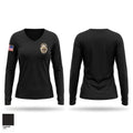 Rowlett Police Department Women's Long Sleeve V-neck Shirt - 1