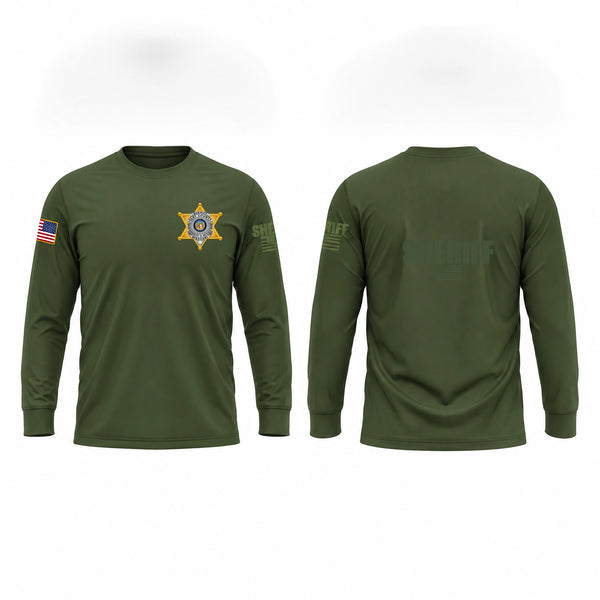 Long Sleeve Performance Shirt, Clay County Sheriff, Police, Teamtime, Team time, sublimation, custom sports apparel, team uniforms, spirit wear, spiritwear, sports uniforms, custom shirts, team store, custom team store, fundraiser sports, apparel fundraiser