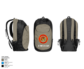 Gear Bag, E Trp, 6-1 CAV, Army, Teamtime, Team time, sublimation, custom sports apparel, team uniforms, spirit wear, spiritwear, sports uniforms, custom shirts, team store, custom team store, fundraiser sports, apparel fundraiser