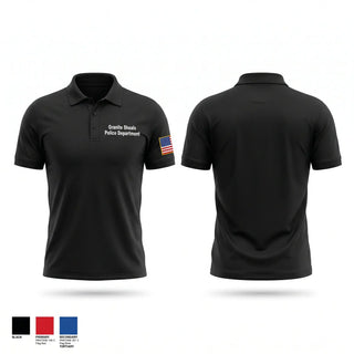 Short Sleeve Performance Polo, Granite Shoals Police Department, Police, Teamtime, Team time, sublimation, custom sports apparel, team uniforms, spirit wear, spiritwear, sports uniforms, custom shirts, team store, custom team store, fundraiser sports, apparel fundraiser