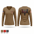 252 ENG CO 15601315 Women's Long Sleeve V-neck Shirt - 1