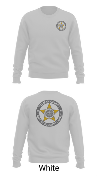 Crew Neck Sweatshirt, Tillman County Law Enforcement Center, Police, Teamtime, Team time, sublimation, custom sports apparel, team uniforms, spirit wear, spiritwear, sports uniforms, custom shirts, team store, custom team store, fundraiser sports, apparel fundraiser