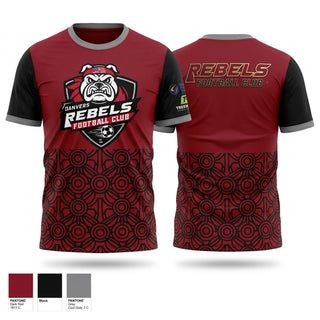 Short Sleeve Performance Shirt, Rebels F. C., Men's Soccer, Teamtime, Team time, sublimation, custom sports apparel, team uniforms, spirit wear, spiritwear, sports uniforms, custom shirts, team store, custom team store, fundraiser sports, apparel fundraiser