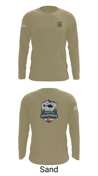 Long Sleeve Performance Shirt, D Co 3-140th AVN, National Guard, Teamtime, Team time, sublimation, custom sports apparel, team uniforms, spirit wear, spiritwear, sports uniforms, custom shirts, team store, custom team store, fundraiser sports, apparel fundraiser
