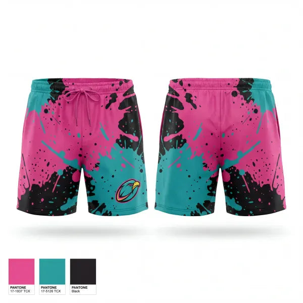 Athletic Shorts With Pockets, NOCO Flamingos, Rugby, Teamtime, Team time, sublimation, custom sports apparel, team uniforms, spirit wear, spiritwear, sports uniforms, custom shirts, team store, custom team store, fundraiser sports, apparel fundraiser