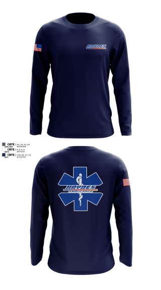 Long Sleeve Performance Shirt, Haynes EMS, EMS/EMT, Teamtime, Team time, sublimation, custom sports apparel, team uniforms, spirit wear, spiritwear, sports uniforms, custom shirts, team store, custom team store, fundraiser sports, apparel fundraiser