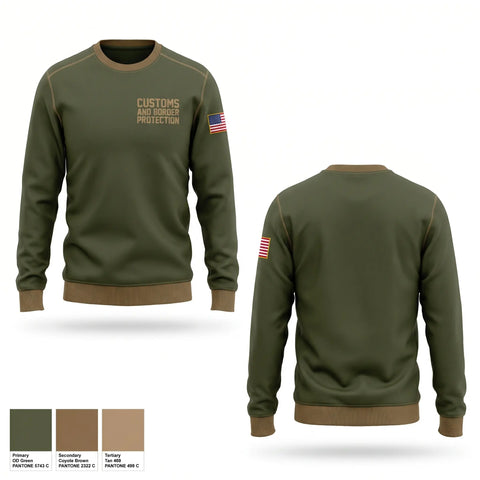 Crew Neck Sweatshirt, Customs and Border Protection, Police, Teamtime, Team time, sublimation, custom sports apparel, team uniforms, spirit wear, spiritwear, sports uniforms, custom shirts, team store, custom team store, fundraiser sports, apparel fundraiser