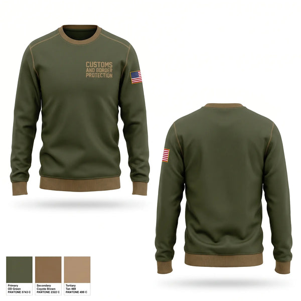 Crew Neck Sweatshirt, Customs and Border Protection, Police, Teamtime, Team time, sublimation, custom sports apparel, team uniforms, spirit wear, spiritwear, sports uniforms, custom shirts, team store, custom team store, fundraiser sports, apparel fundraiser