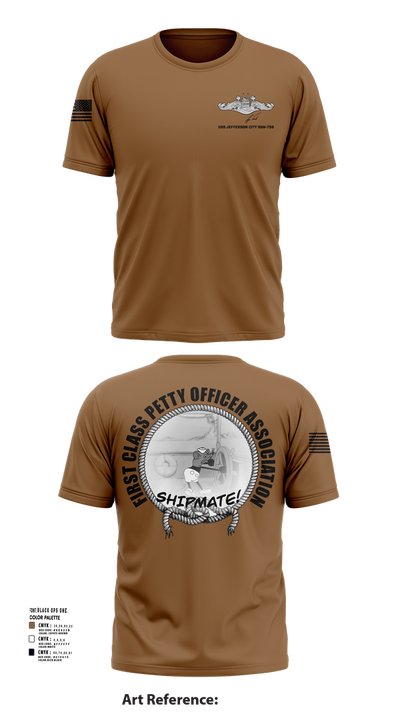 USS Jefferson City FCPOA Short Sleeve Performance Shirt - 4