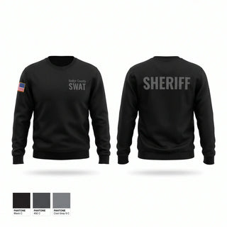 Crew Neck Sweatshirt, Dodge County SWAT, Police, Teamtime, Team time, sublimation, custom sports apparel, team uniforms, spirit wear, spiritwear, sports uniforms, custom shirts, team store, custom team store, fundraiser sports, apparel fundraiser