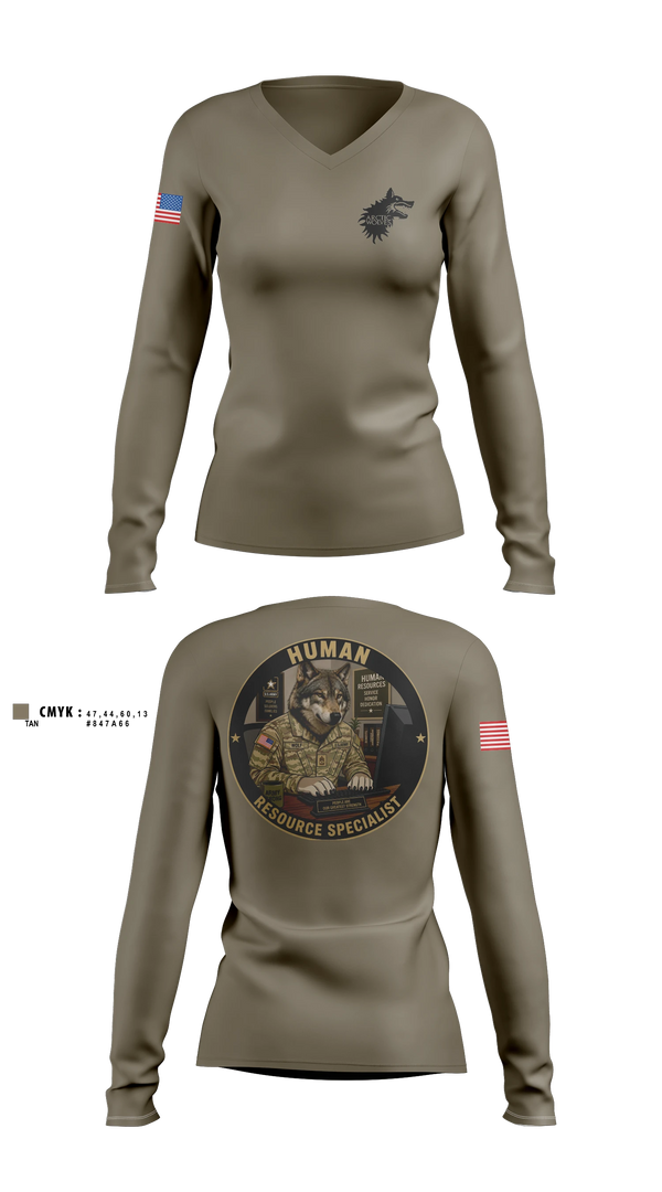 Womens Long Sleeve Vneck Shirt, 1-24 infantry battalion, Army, Teamtime, Team time, sublimation, custom sports apparel, team uniforms, spirit wear, spiritwear, sports uniforms, custom shirts, team store, custom team store, fundraiser sports, apparel fundraiser