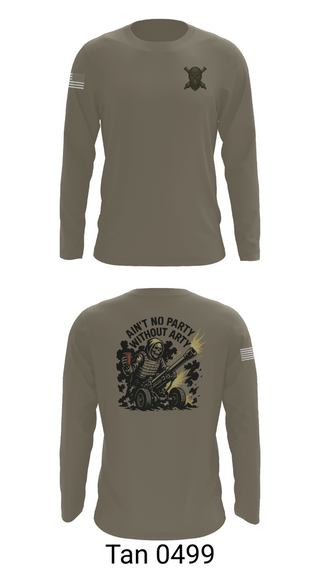 Long Sleeve Performance Shirt, 2/11 Hotel battery, Marines, Teamtime, Team time, sublimation, custom sports apparel, team uniforms, spirit wear, spiritwear, sports uniforms, custom shirts, team store, custom team store, fundraiser sports, apparel fundraiser