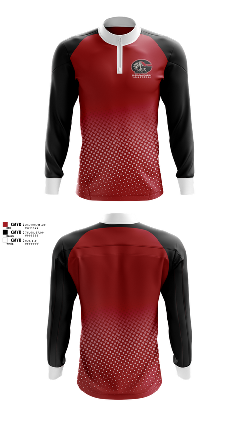 Quarter Zip Jacket, Glen oaks, Track & Field, Teamtime, Team time, sublimation, custom sports apparel, team uniforms, spirit wear, spiritwear, sports uniforms, custom shirts, team store, custom team store, fundraiser sports, apparel fundraiser