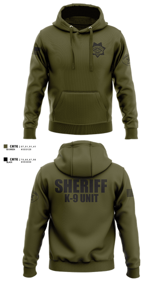 Hoodie, JCSO K9, Police, Teamtime, Team time, sublimation, custom sports apparel, team uniforms, spirit wear, spiritwear, sports uniforms, custom shirts, team store, custom team store, fundraiser sports, apparel fundraiser