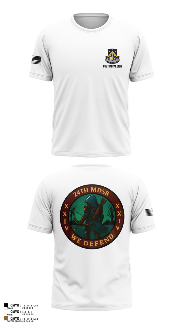 Old School Cotton Feel Shirt, 24th MDSB, Army, Teamtime, Team time, sublimation, custom sports apparel, team uniforms, spirit wear, spiritwear, sports uniforms, custom shirts, team store, custom team store, fundraiser sports, apparel fundraiser