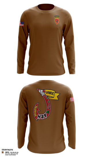 Long Sleeve Performance Shirt, H2F, 2nd Mobile Brigade, 25th Infantry Division, Army, Teamtime, Team time, sublimation, custom sports apparel, team uniforms, spirit wear, spiritwear, sports uniforms, custom shirts, team store, custom team store, fundraiser sports, apparel fundraiser
