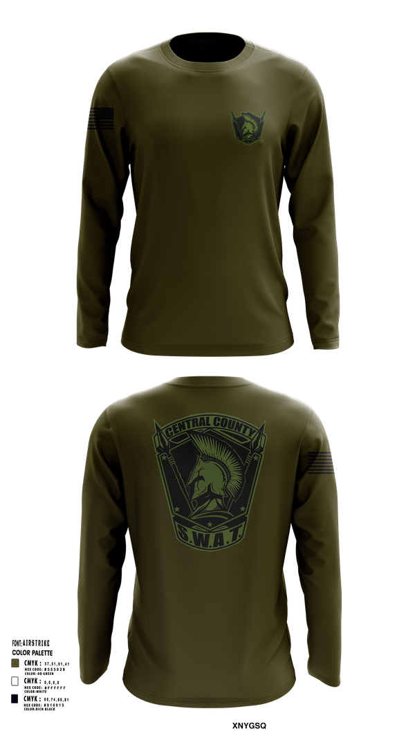 Long Sleeve Performance Shirt, Central County SWAT, , Teamtime, Team time, sublimation, custom sports apparel, team uniforms, spirit wear, spiritwear, sports uniforms, custom shirts, team store, custom team store, fundraiser sports, apparel fundraiser