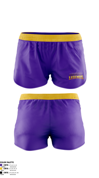 Womens Shorts, Midwest Legends Cheer, Cheer, Teamtime, Team time, sublimation, custom sports apparel, team uniforms, spirit wear, spiritwear, sports uniforms, custom shirts, team store, custom team store, fundraiser sports, apparel fundraiser