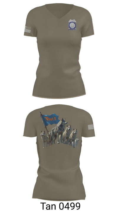GSP POST 5 DALTON 6815888 Women's Short Sleeve V-neck Shirt - 65