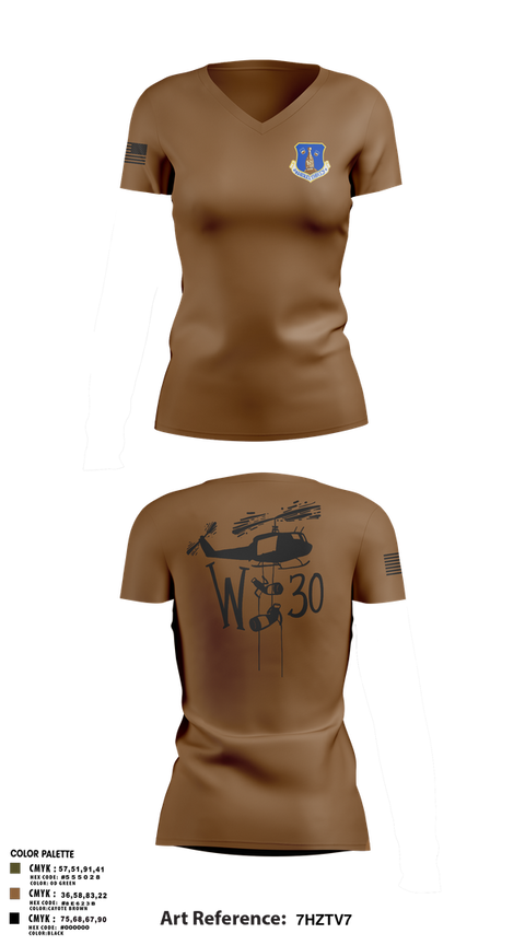 Womens Short Sleeve Vneck Shirt, 145th LRS/LGVM, , Teamtime, Team time, sublimation, custom sports apparel, team uniforms, spirit wear, spiritwear, sports uniforms, custom shirts, team store, custom team store, fundraiser sports, apparel fundraiser