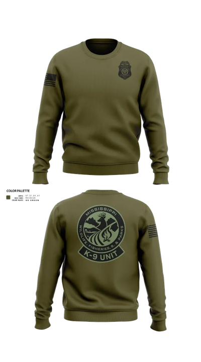 MDWFP K9 21939837 Crew Neck Sweatshirt - 201
