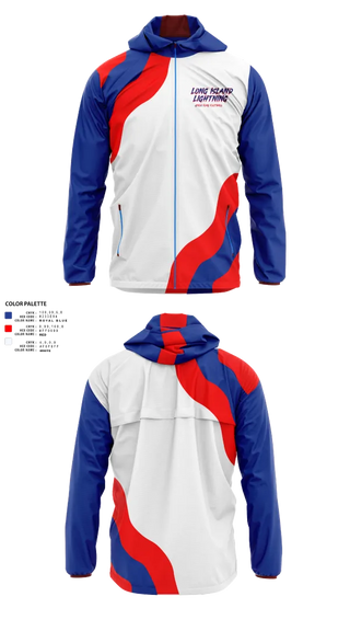 Windbreaker, LI LIGHTNING, , Teamtime, Team time, sublimation, custom sports apparel, team uniforms, spirit wear, spiritwear, sports uniforms, custom shirts, team store, custom team store, fundraiser sports, apparel fundraiser