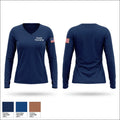 Sands Township Women's Long Sleeve V-neck Shirt - 1