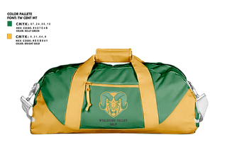 Duffle Bag, Wyalusing Valley Senior High School Golf, Golf, Teamtime, Team time, sublimation, custom sports apparel, team uniforms, spirit wear, spiritwear, sports uniforms, custom shirts, team store, custom team store, fundraiser sports, apparel fundraiser