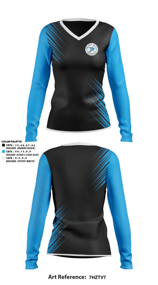 Womens Long Sleeve Vneck Shirt, Galaxy Elite, Softball, Teamtime, Team time, sublimation, custom sports apparel, team uniforms, spirit wear, spiritwear, sports uniforms, custom shirts, team store, custom team store, fundraiser sports, apparel fundraiser