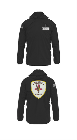 Windbreaker, New Mexico Corrections Department, Police, Teamtime, Team time, sublimation, custom sports apparel, team uniforms, spirit wear, spiritwear, sports uniforms, custom shirts, team store, custom team store, fundraiser sports, apparel fundraiser