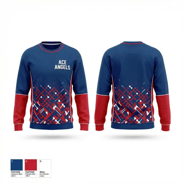 Crew Neck Sweatshirt, Ace Angels, Women's Volleyball, Teamtime, Team time, sublimation, custom sports apparel, team uniforms, spirit wear, spiritwear, sports uniforms, custom shirts, team store, custom team store, fundraiser sports, apparel fundraiser