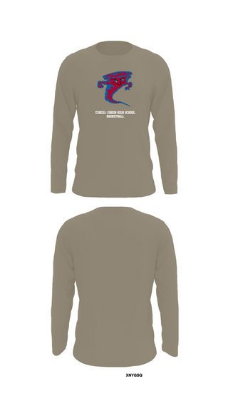 Long Sleeve Performance Shirt, Eureka Junior High School Basketball, Men's Basketball, Teamtime, Team time, sublimation, custom sports apparel, team uniforms, spirit wear, spiritwear, sports uniforms, custom shirts, team store, custom team store, fundraiser sports, apparel fundraiser