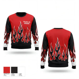 Crew Neck Sweatshirt, Piratas de Orlando, Men's Basketball, Teamtime, Team time, sublimation, custom sports apparel, team uniforms, spirit wear, spiritwear, sports uniforms, custom shirts, team store, custom team store, fundraiser sports, apparel fundraiser