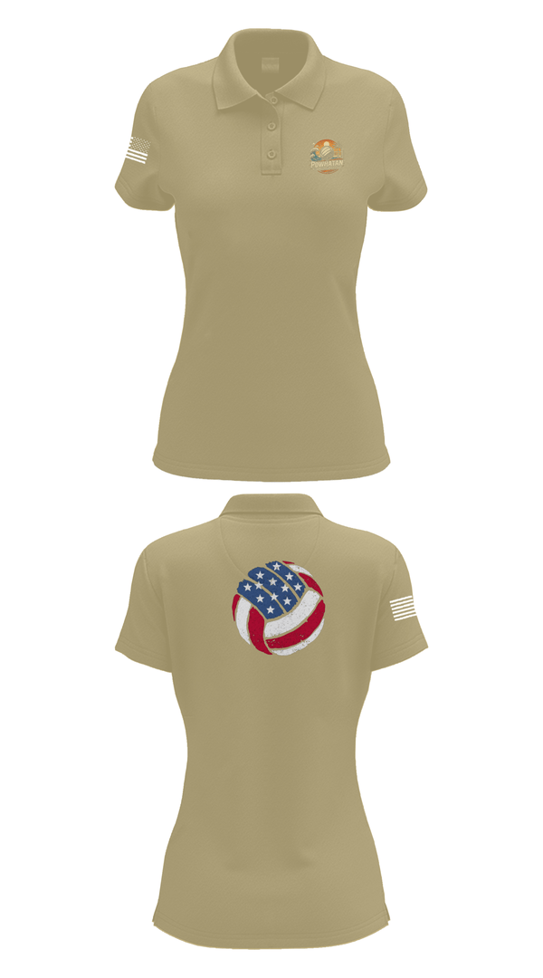 Womens Short Sleeve Performance Polo, VB, Women's Volleyball, Teamtime, Team time, sublimation, custom sports apparel, team uniforms, spirit wear, spiritwear, sports uniforms, custom shirts, team store, custom team store, fundraiser sports, apparel fundraiser