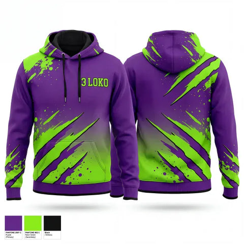 Hoodie, 3 LOKO, , Teamtime, Team time, sublimation, custom sports apparel, team uniforms, spirit wear, spiritwear, sports uniforms, custom shirts, team store, custom team store, fundraiser sports, apparel fundraiser