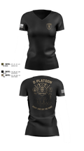 D Platoon 90907494 Women's Short Sleeve V-neck Shirt - 100