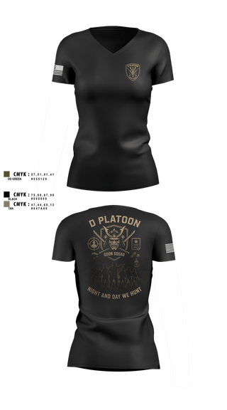 Womens Short Sleeve Vneck Shirt, D Platoon, Police, Teamtime, Team time, sublimation, custom sports apparel, team uniforms, spirit wear, spiritwear, sports uniforms, custom shirts, team store, custom team store, fundraiser sports, apparel fundraiser