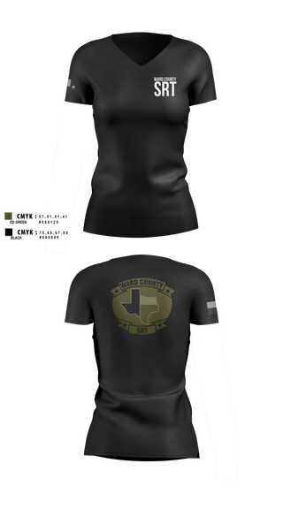 Womens Short Sleeve Vneck Shirt, WARD COUNTY SRT, Police, Teamtime, Team time, sublimation, custom sports apparel, team uniforms, spirit wear, spiritwear, sports uniforms, custom shirts, team store, custom team store, fundraiser sports, apparel fundraiser