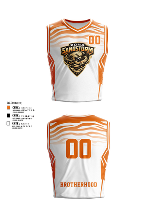 Mens Basketball Jersey, Zona Sandstorm, Men's Basketball, Teamtime, Team time, sublimation, custom sports apparel, team uniforms, spirit wear, spiritwear, sports uniforms, custom shirts, team store, custom team store, fundraiser sports, apparel fundraiser