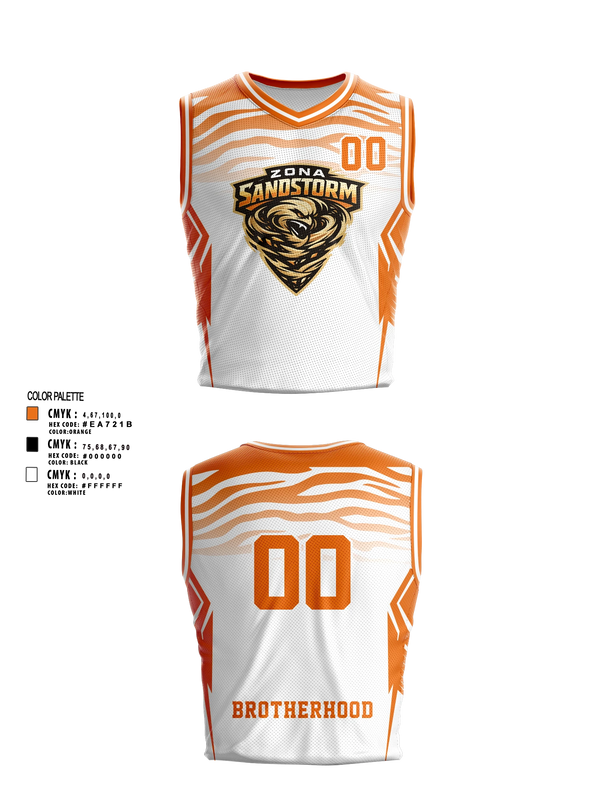 Mens Basketball Jersey, Zona Sandstorm, Men's Basketball, Teamtime, Team time, sublimation, custom sports apparel, team uniforms, spirit wear, spiritwear, sports uniforms, custom shirts, team store, custom team store, fundraiser sports, apparel fundraiser