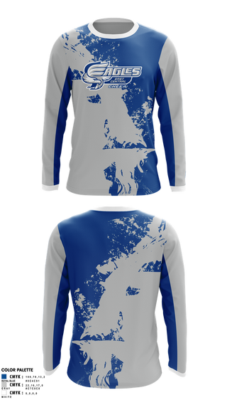 Long Sleeve Performance Shirt, East Central Eagles Cheer, Cheer, Teamtime, Team time, sublimation, custom sports apparel, team uniforms, spirit wear, spiritwear, sports uniforms, custom shirts, team store, custom team store, fundraiser sports, apparel fundraiser
